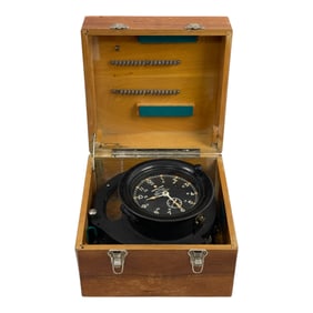 Vintage WWII Seth Thomas Mark 2 Model 1 Submarine Course Clock Serial No. 20885