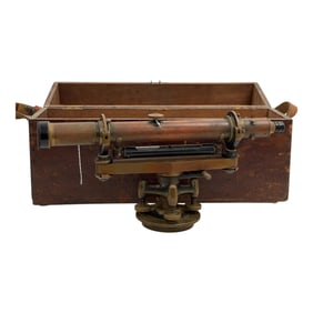 Antique The A. Lietz Co Surveyors Level Scope Telescope Transit