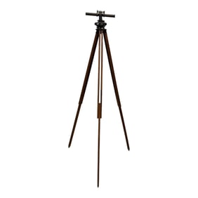 Vintage Surveying Tool Instrument Telescope on Tripod