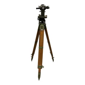 Vintage Nippon Kogaku 54655 Japanese Surveying Tool with Tripod