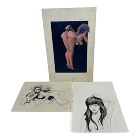Vintage Painting & Sketches attributed to Devoe