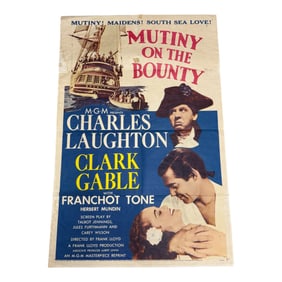 Original Movie Poster Mutiny on Bounty
