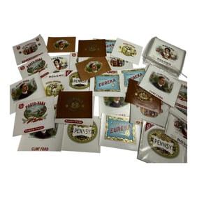 Huge Lot Lithograph Cigar Lable Art