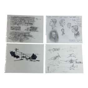Disney Disney's Tron Animation Hand Drawn Sketches Signed Original Rare