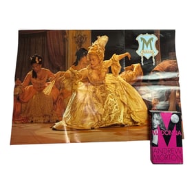 Vintage Madonna Poster With Signed Book