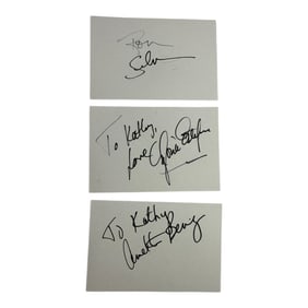 Celebrity Signature Lot