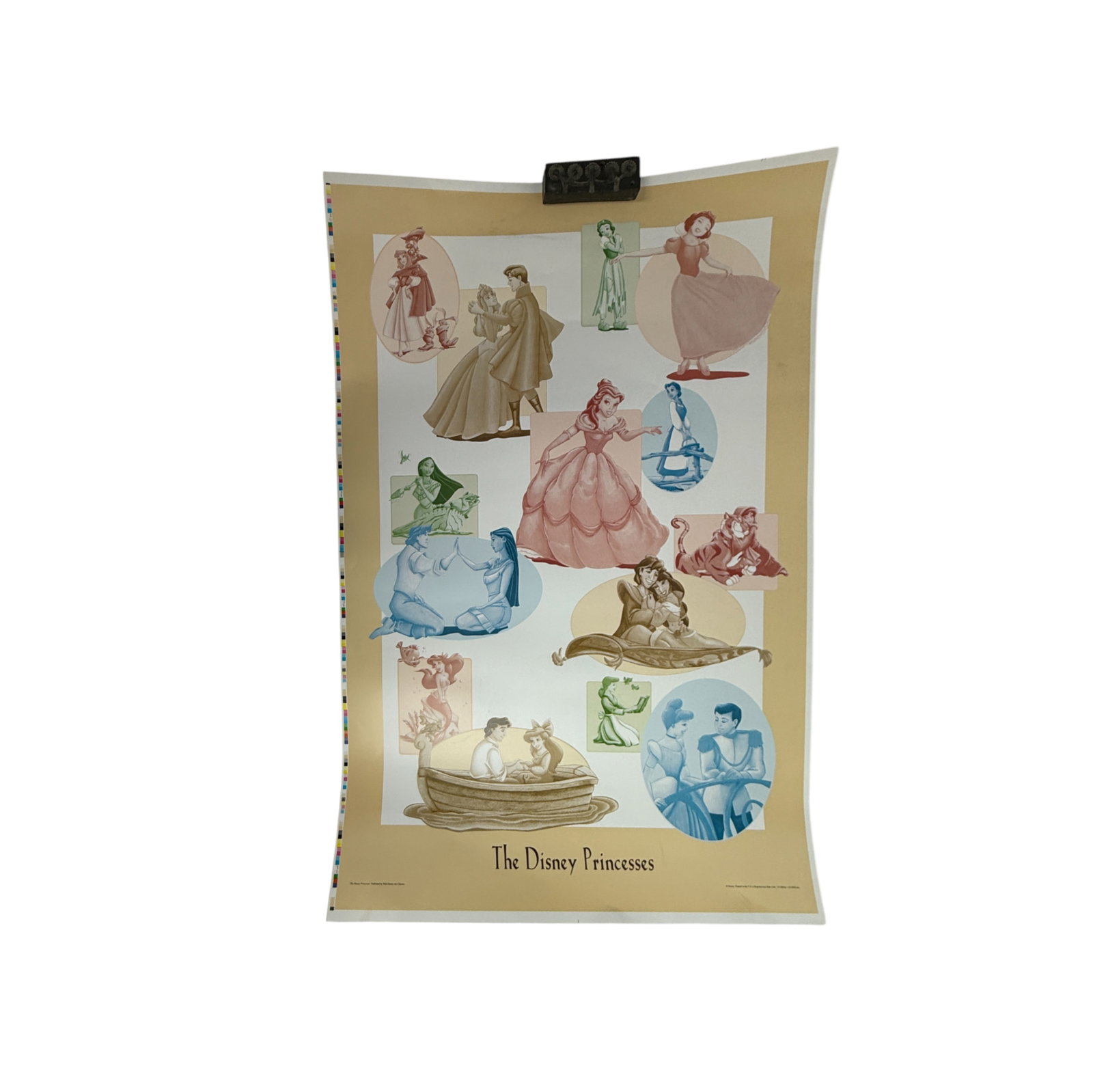 Vintage Printers Proof Psoster Of The Disney Princesses 25 x 39in: Vintage Printers Proof Psoster Of The Disney Princesses 25 x 39in