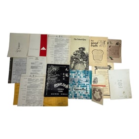 Vintage Menu Lot