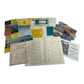Vintage Cruise Ship Ephemora Lot