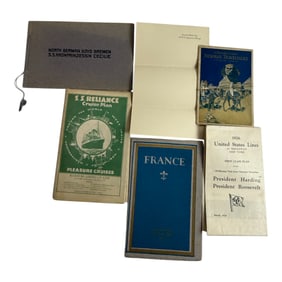 Antique Cruise Liner Ephemora Lot