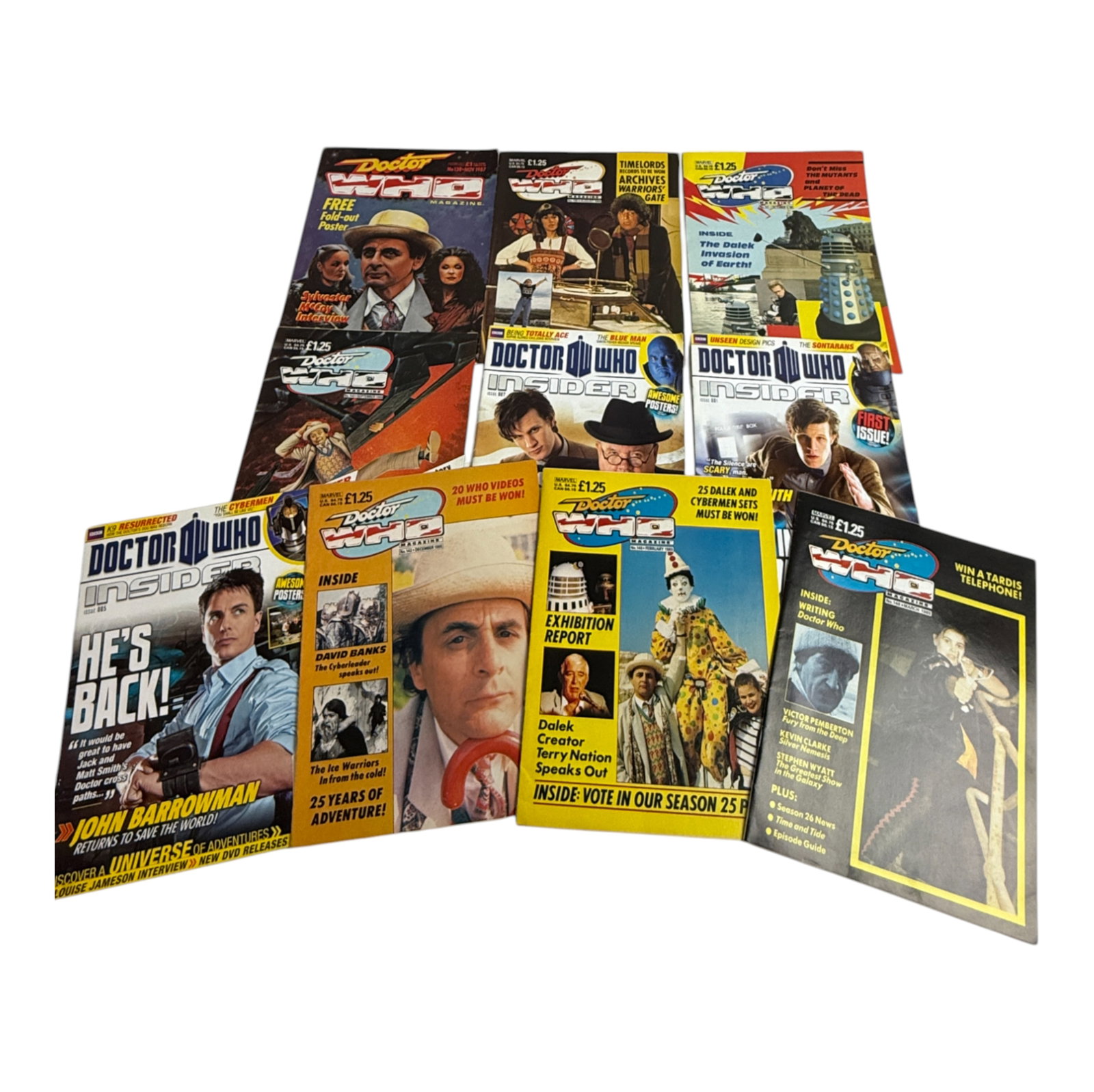 Vintage British Doctor Who Magazine Lot: Vintage British Doctor Who Magazine Lot