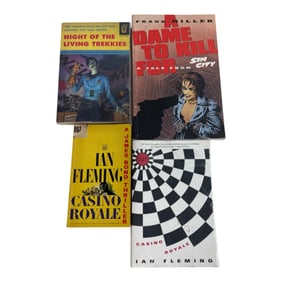 Vintage Graphic Novel And Spy Thriller Book Lot