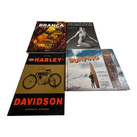 VTG Book Lot Art Design Harley Davidson Surf Reference