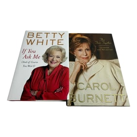 Signed Carol Burnett Betty White Book