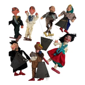 Vintage Marionette Puppet Toy Lot