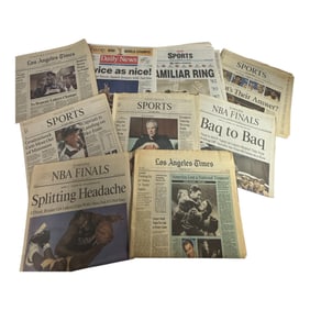 Back to Back Lakers Kobe Win News paper