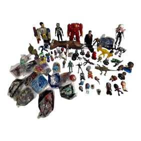 Vintage Lot Of Action Figures And Toys