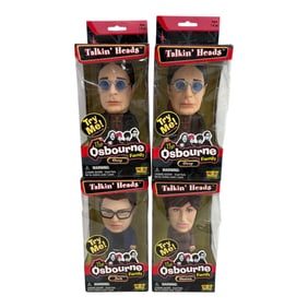 Vintage Fun4All Talking Heads The Osbourne Family Jack Sharon And Ozzy Osbourne Lot