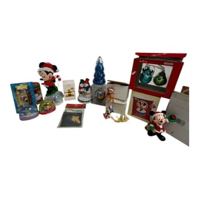 Vintage Disney Chrismat Ornament Lot