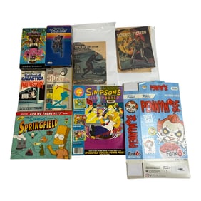 Vintage Sci-Fi Book And Comic Lot