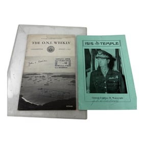 Vintage Signed Military Pamphlets