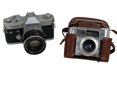 Vintage Canon and Braun Camera Lot