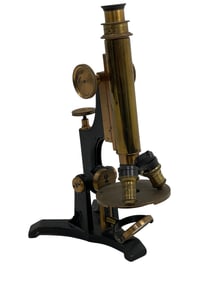 Antique Brass Microscope W.H. Bulloch