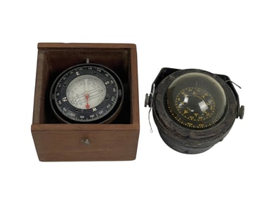 Vintage Silva and Pilot Marine Compass Lot