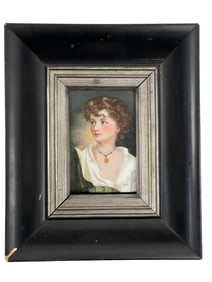Antique European Porcelain Plaque