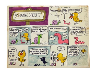 Sesame Street Monster Animation Storyboard Production