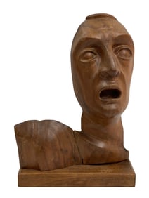 Salvador Dali - Signed Abstract Wood Sculpture