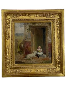 Vintage Oil Painting on Board Signed