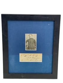 Civil War Era US Navy Vice Admiral D.G. Farragut 1865 Signed Autograph