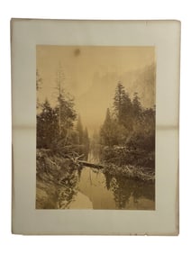 Carleton E. Watkins (American 1829-1918) The Sentinel, Yosemite Albumen Print 1865