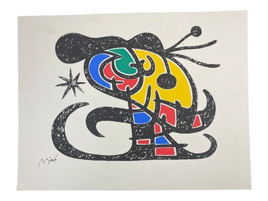 Vintage Miro Lithograph