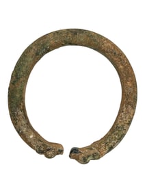 Bronze Roman Lion Head Bracelet