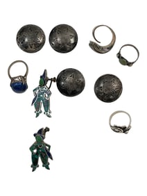 Vintage Navajo Native American Sterling Silver Set