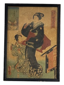 Japanese Woodblock Print Kitagawa Utamaro Ukiyoe