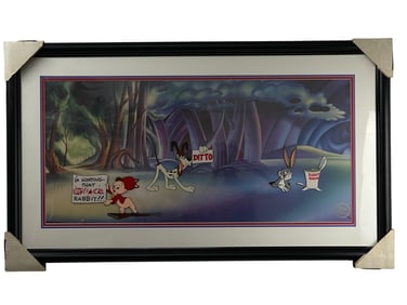 Warner bros. Animation Cel Hand Painted Art Looney Tunes by Ruth Clampett Large