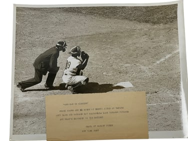 Vintage Photo By Barney Stein Baseball