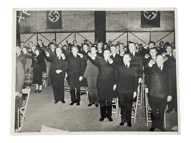 Vintage Rare Nazi Photo Funeral Service