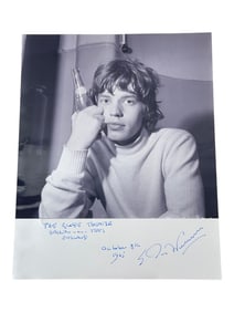 Ian Wright Signed Original Silver Gelatin Photograph of Mick Jagger