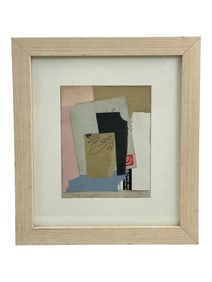 Kurt Schwitters (1887-1948) - Paper Collage Signed Dated 46 in Pencil