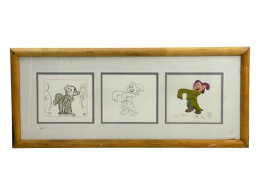 Walt Disney Original Limited Edition Sericel Snow White Animation Cel by Ollie Johnston Signed