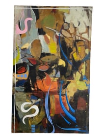 HANS ORLOWSKI German Oil Painting On Canvas Abstract
