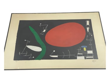 Joan Miro 1893-1983 Derriere Le Miroir No 164-165 Lithograph numbered 103/500