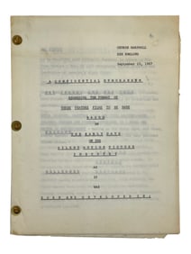 Rare Confidential Memorandum Silent Motion Pictures and Three Features Film 196713 pages
