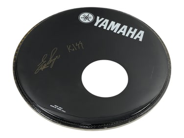 KISS Eric Singer Signed Yamaha Drum Head