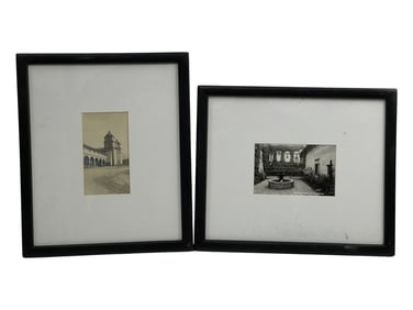 Vintage Real Photo Postcards in Frame