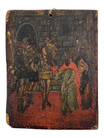 Antique Russian Orthodox Hand Painted Icon